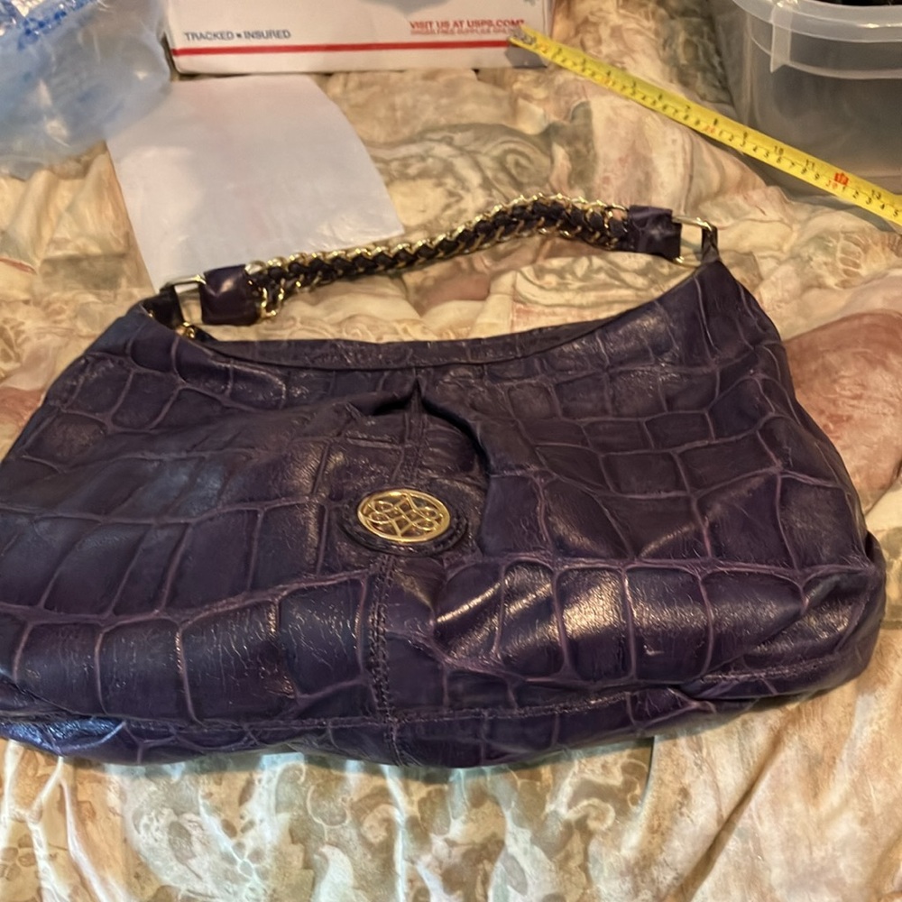 ❤️ Antonio Melani Handbag Purple Croc design New